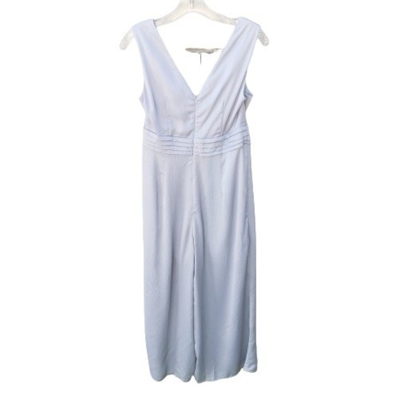Ajoy Sleeveless Jumpsuit Women Size 10 with Waist Detail Greyblue New With Tags - Picture 2 of 12